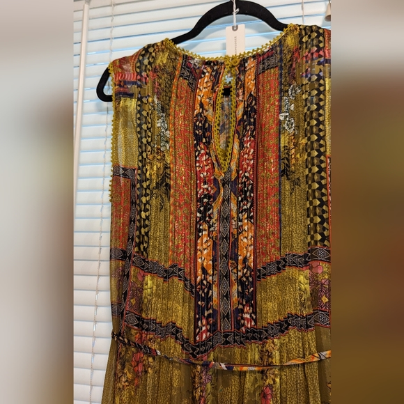 Anthropology Citron embroidered maxi dress by Bhanuni by Jyoti sold out online - Picture 11 of 13